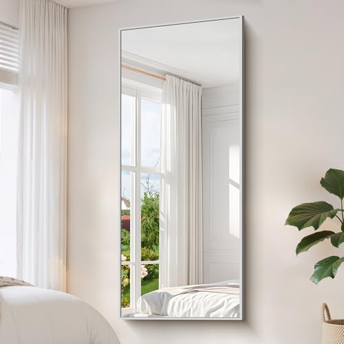 YIROMAN Bathroom Mirror 72"x30", Large Brushed Silver Bathroom Mirror - Image 6