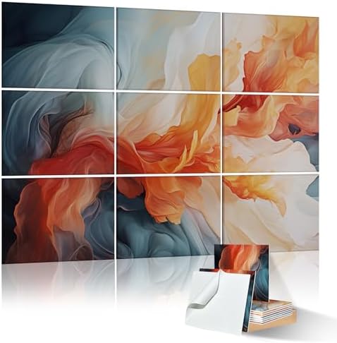 9 Pack Wall Art Acoustic Panels, Decorative Sound Dampening Panels, Acoustic by ENSEPST
