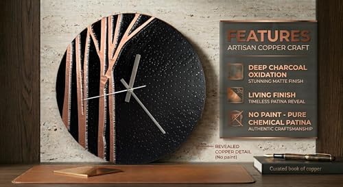 Handmade Copper Wall Clock Artisan Touch in Every Piece - Image 6
