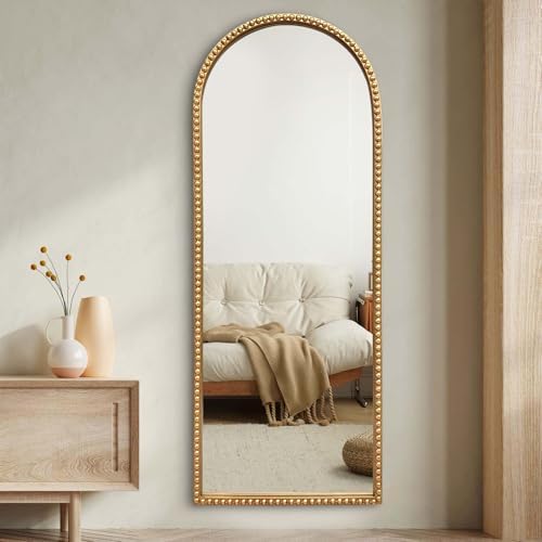 Gold Arched Full Length Mirror，Standing Floor Full Body Mirror - Image 6