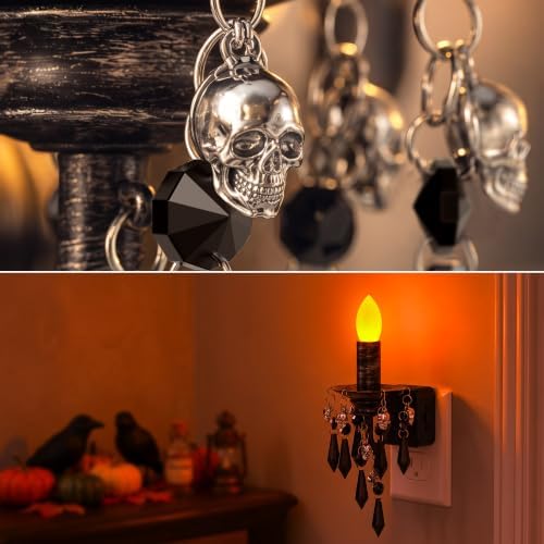 Briignite Halloween Chandelier Night Light Plug in, Dusk to Dawn - Image 5