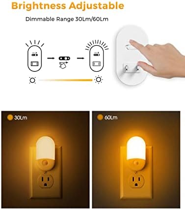 L LOHAS LED Motion Sensor Night Light, Amber Night Lights Plug into Wall - Image 3