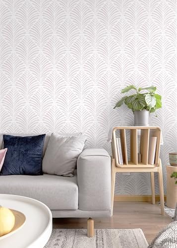 Safiyya Peel and Stick Wallpaper Boho Contact Paper Pink Geometric Modern Wall - Image 2