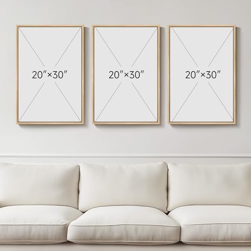 Large Framed Sage Green Gold Abstract Wall Art, 3 Piece Set, Each 20x30 In - Image 3