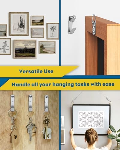 Uniclife 150 Pcs Picture Hanging Kit, 6.6 ft x 1/16" Picture Hanging Wire - Image 7