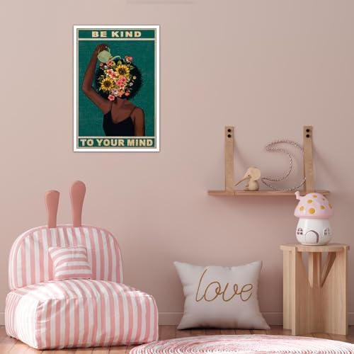 Dcvjiy Retro Be Kind To Your Mind Poster Fashion Black Girl Wall Art Lose Your - Image 6