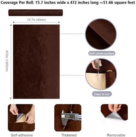 Self Adhesive Velvet Drawer Liner - Image 7