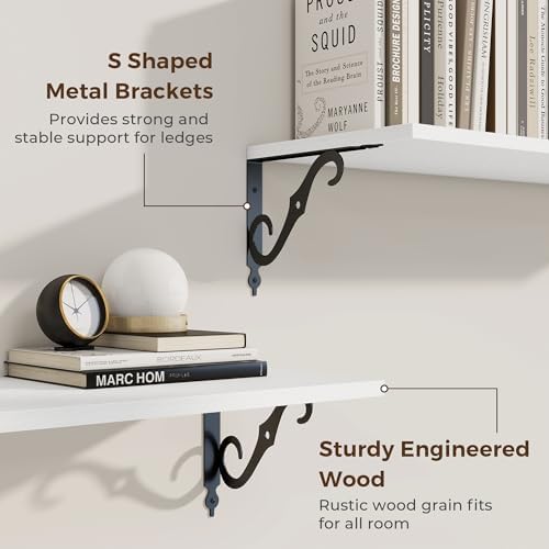 RICHFOCUS 12 Inch Deep Floating Shelves - Image 4