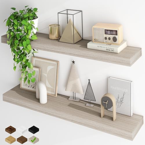 Fun Memories Floating Shelves for Wall, 40Inch Floating Shelves Set of 2 by FunMemories