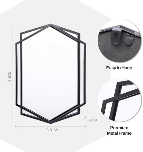 LuxenHome 31.8"X22" Wall Mirror - Image 2