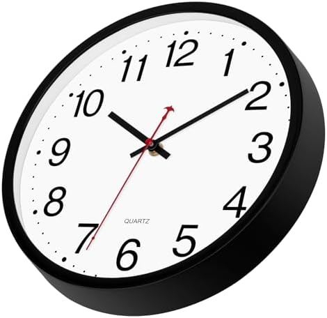 Foxtop 4 Pack 12" Wall Clock Silent Battery Operated Analog Clock - Image 5