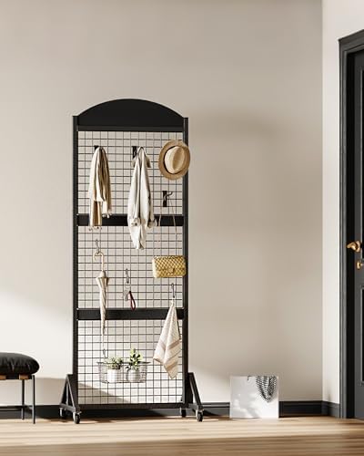 CHOEZON Grid Wall Panel 5.7’ x 2’ FT Grid Display Rack, Movable Gridwall - Image 6