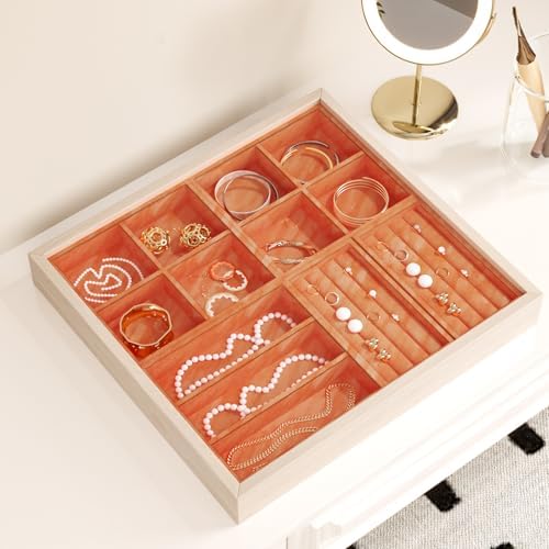 Orange Velvet Wallpaper Peel and Stick Felt Drawer Liner Roll 15.7"x118" Self - Image 2