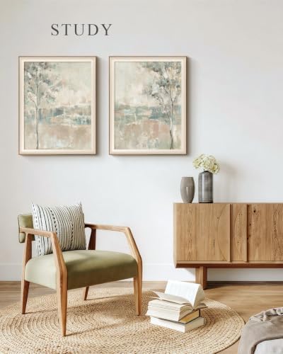 VIYYIEA Framed Abstract Birch Tree Landscape Wall Art Set, 16×20 Inch - Image 5