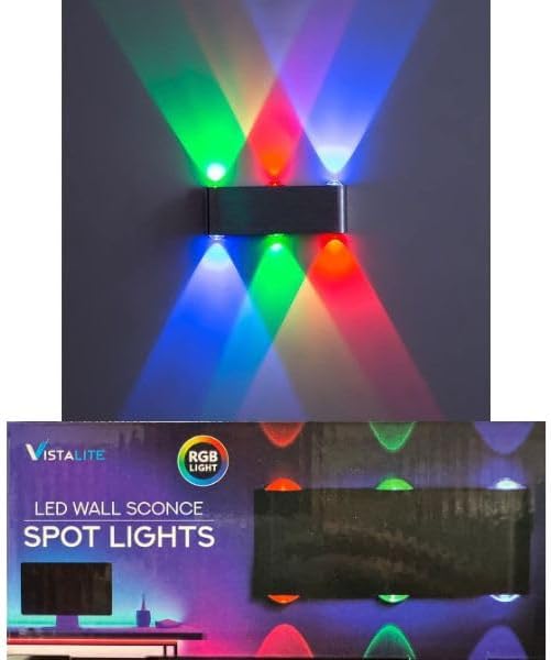 Vistalite RGB LED Wall Sconce Spot Lights by Unknown