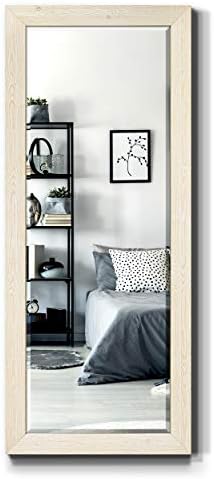 Renditions Gallery Large Standing Vanity Mirror White Wood Frame Full Floor by RenditionsGallery