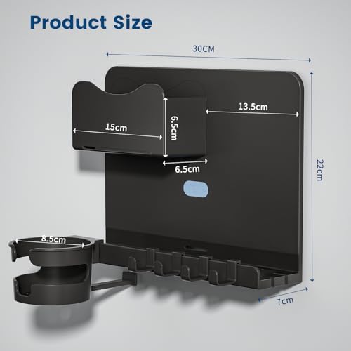 Floating Shelves for Bedside Shelf, Stick On Accessories Organizer, Wall Mount - Image 2