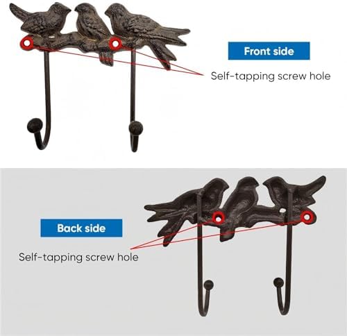 Vintage Cast Iron Bird Wall Hook - Image 3