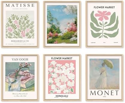 QIAOMICS Colorful Flower Market Wall Art Prints, Abstract Matisse by QIAOMICS