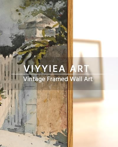 VIYYIEA Vintage Plant Large Framed Wall Art, 24x36 Inch Canvas Print Artwork - Image 4