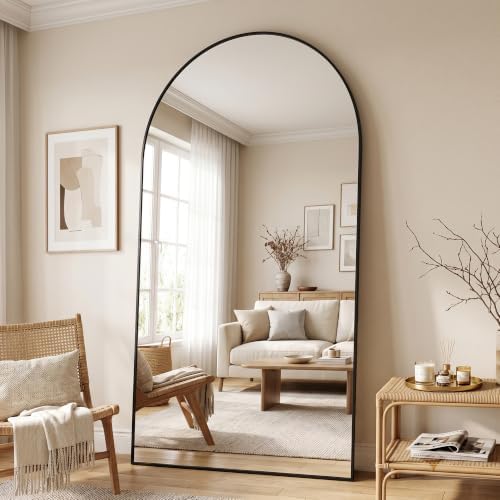 88"x44" Arched Full Length Mirror, Large Floor Mirror - Image 3