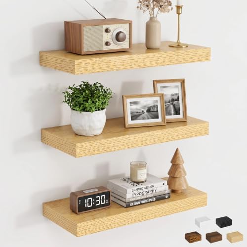 20inch Floating Shelves for Bathroom, 6.7" Deep Wall Shelves by Dreamland