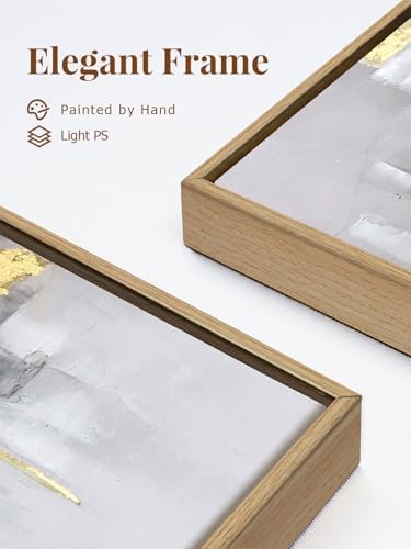 SAFERRYHOME Modern Grey and Gold Abstract 3D Textured Wall Decor - Image 5