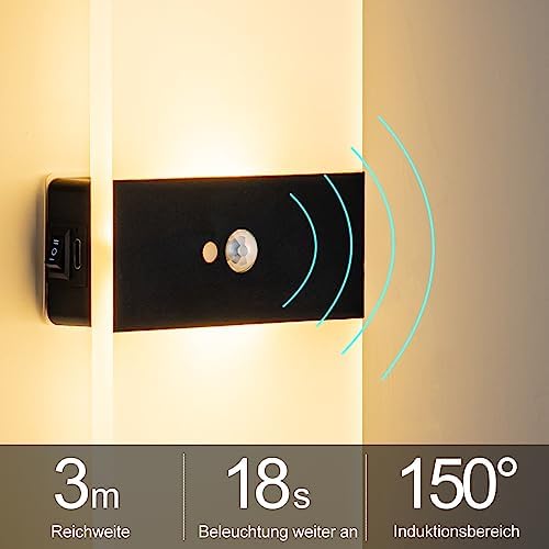 Wall Sconce, LED Wall Lights for Room Decor, Motion Sensor - Image 4