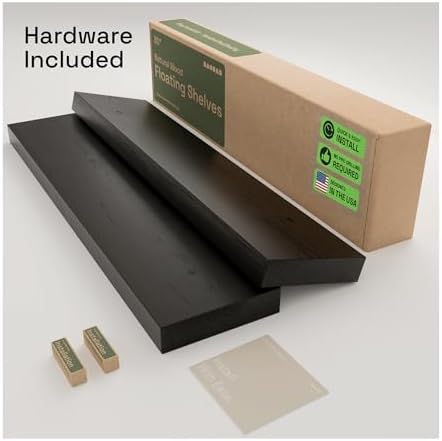 Solid Wood Floating Shelves for Wall 30 Inches Long - Image 6