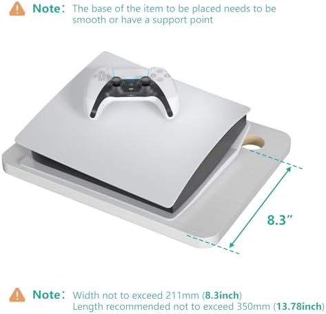 WALI 2 Tier Floating TV Wall Shelf - Image 2