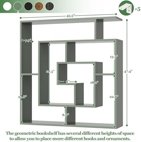 Geometric Wall Mounted Shelf, Freestanding Display Shelves - Image 3