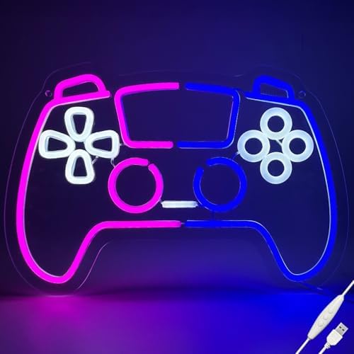 wootfairy LED Lights Wall Decor 15.75 * 10.63in Gamer Controller Neon Sign by wootfairy