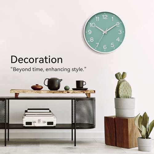 Roymnie 8 Inch Wall Clock, Battery Operated Silent Non Ticking Analog - Image 5