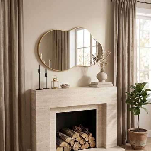 Irregular Asymmetrical Wall Mirror 26x48" - Image 5