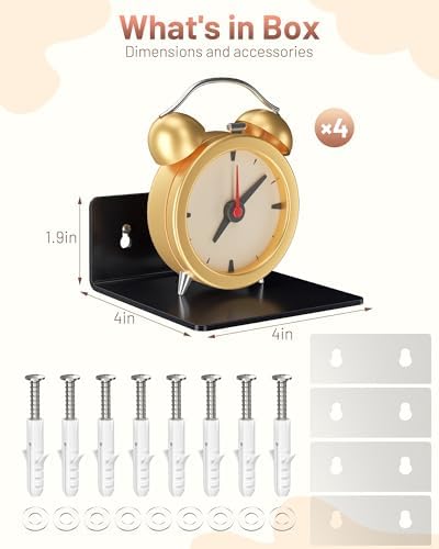 4 Pack Small Wall Shelf - Image 2