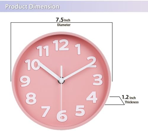 JENLYSTIME 8 Inch Modern Dual‑Mode Clock, Wall Clock & Tabletop Clock - Image 6