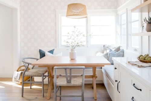 Dimoon Boho Peel and Stick Wallpaper Pink Lines Contact Paper 17.3x197in - Image 5