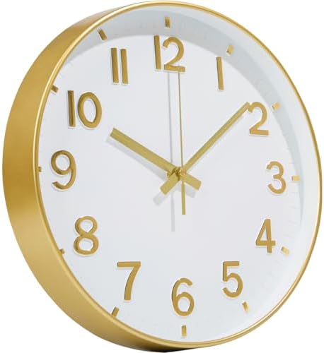 Wall Clocks Battery Operated, 14Inch Silent Wall Clock by MABPEDO
