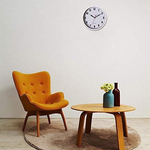 SAC SMARTEN ARTS 8" Silent Quartz Wall Clock Non-Ticking Digital Clock - Image 5