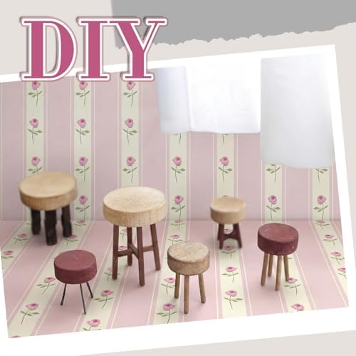 Flutesan 12 Pcs Miniature Dollhouse Wallpaper - Image 5