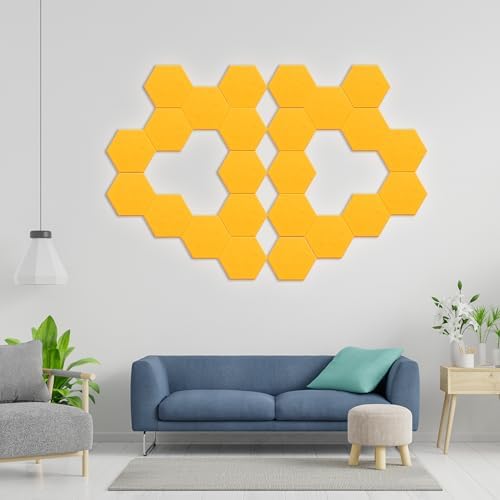 Hexagon Acoustic Panels, 12 Pack Self-Adhesive Sound Panels - Image 5