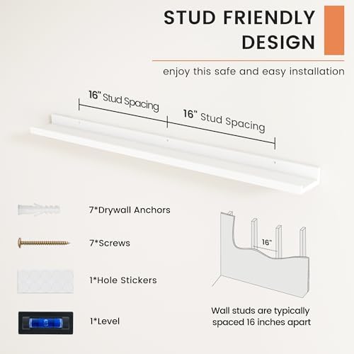 Picture Ledge Shelf, Floating Shelves - Image 5