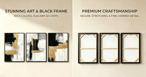 3D Textured Black and White Abstract Wall Art - Image 6