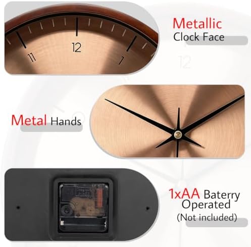 12" Minimalist Silent Wall Clock - Image 7