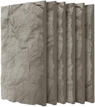 3D Faux Stone Wall Panels by Qinazoe