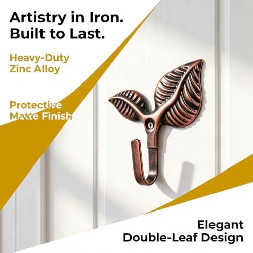 Decorative Wall Hooks 4 Pack, Metal Curtain Holdbacks - Image 7