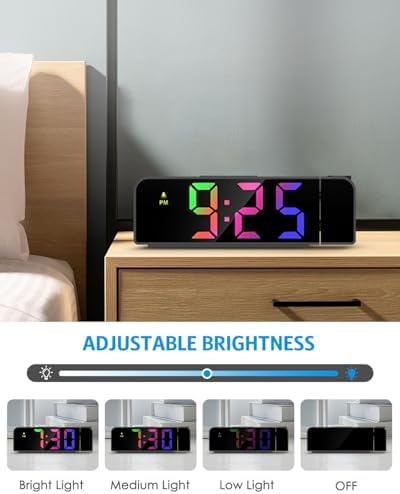 AMIR Bedroom Ceiling Projection Alarm Clock - Image 4