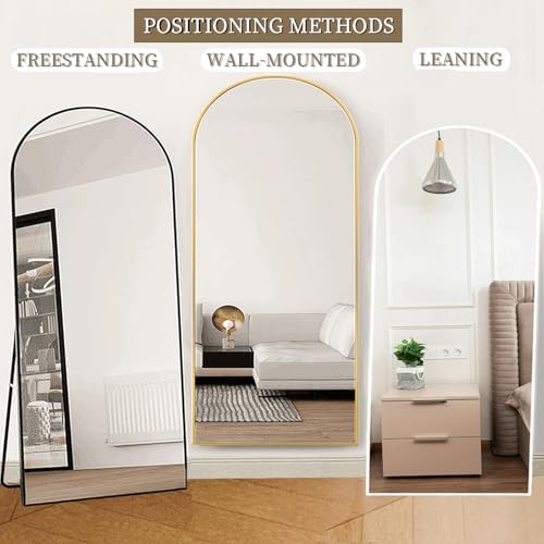 OGCAU Arched Full Length Mirror 76"x34" Large Floor Full Body Mirror - Image 6