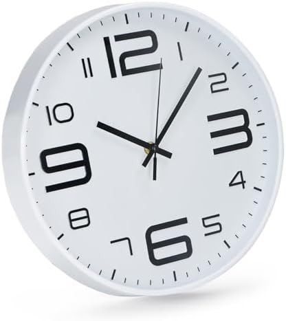 Wall Clock Modern Non-Ticking Battery Operated Wall Clocks Silent Quartz - Image 3