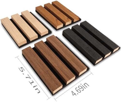 Wood Slat Wall Panel 4 Color Samples - Image 3